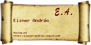 Eizner András névjegykártya